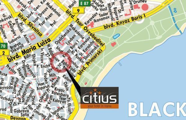 Citius Hotel Варна Экстерьер фото